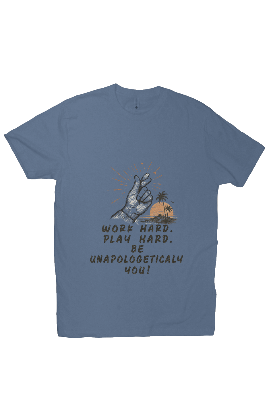 THREAD Work hard Play hard California Coastal Ring Spun Tee