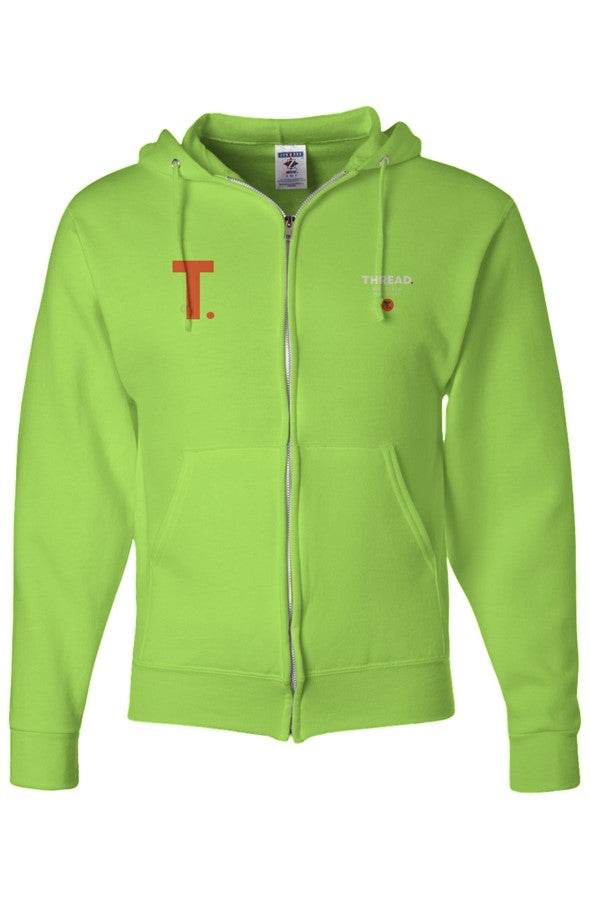 THREAD 39 s BIG T Full Zip Hooded Sweatshirt