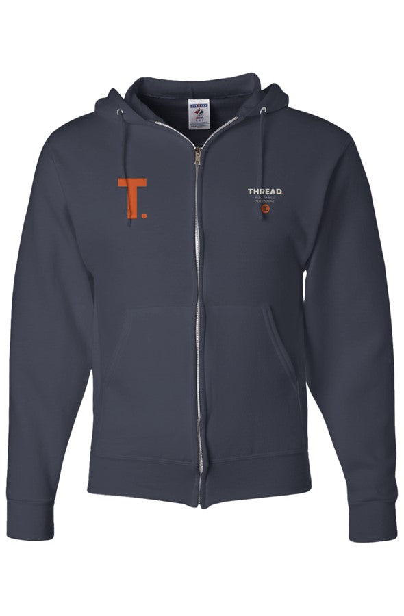 THREAD 39 s BIG T Full Zip Hooded Sweatshirt