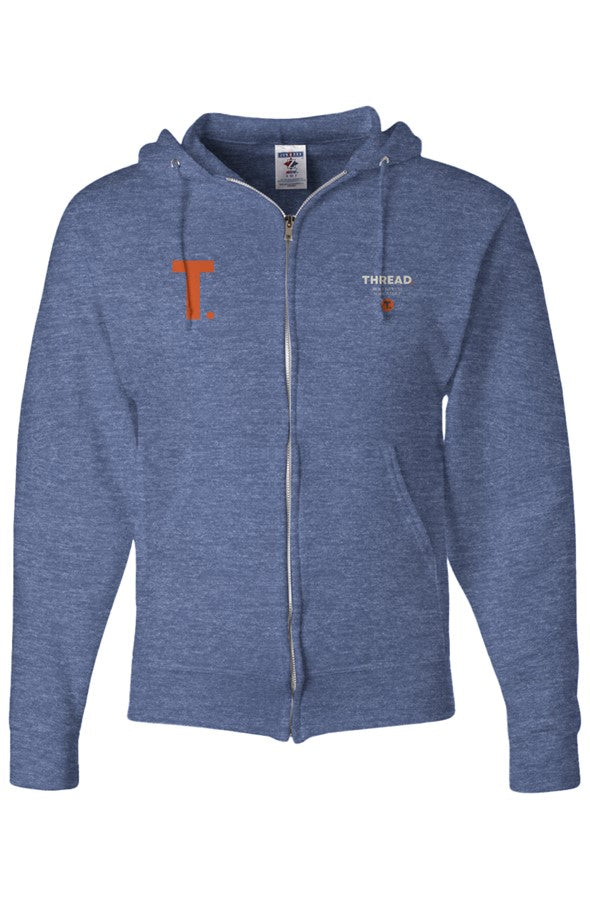 THREAD 39 s BIG T Full Zip Hooded Sweatshirt