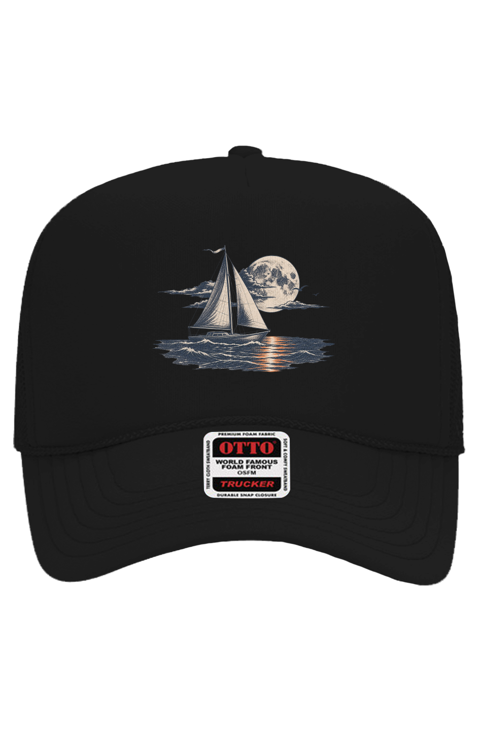 SailBoat Sunsets Otto 5 Panel Mesh Trucker