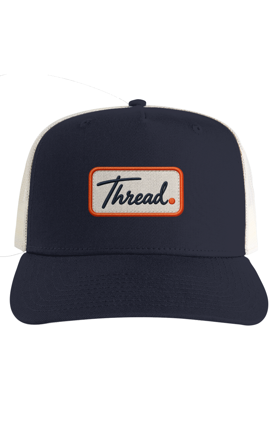 Ecru Mesh Stock Contrast Trucker