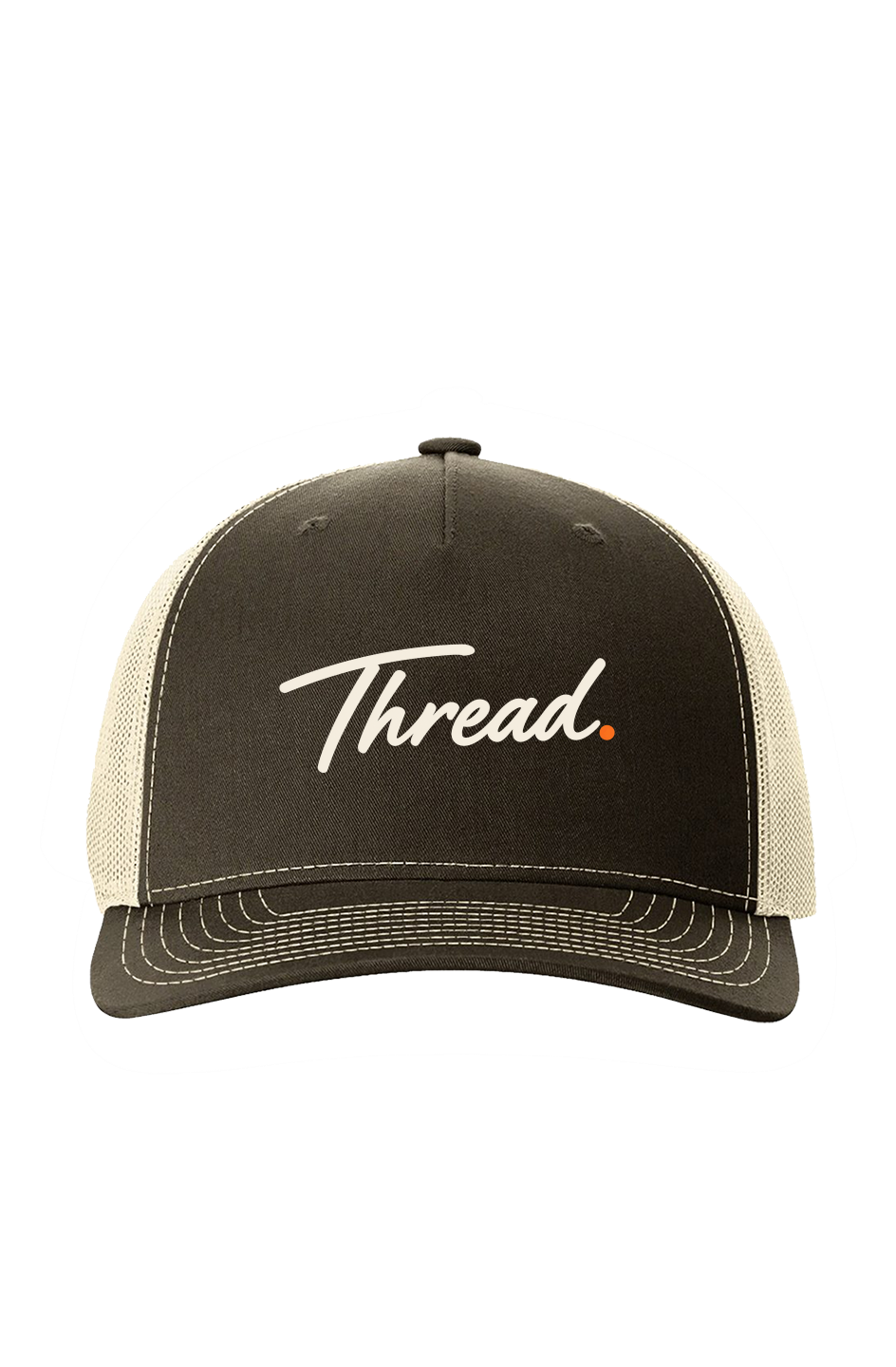 THREAD Signature Richardson Trucker Cap Chocolate Chip Birch