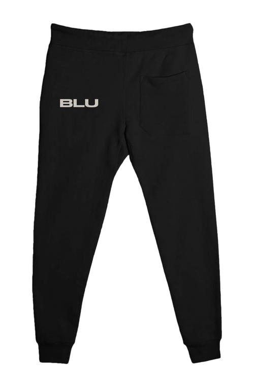 BLU Unisex Premium Jogger Pant Black charcoal Burgundy