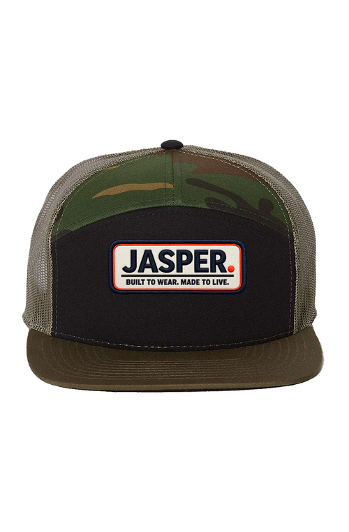 Black Camo Loden Cap